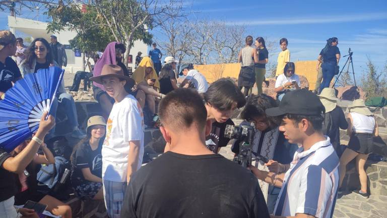 El Faro Mazatlán el día del eclipse.