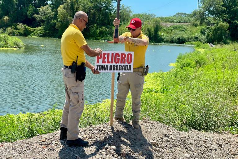 Instalan señalamientos en el río Presidio para evitar más tragedias