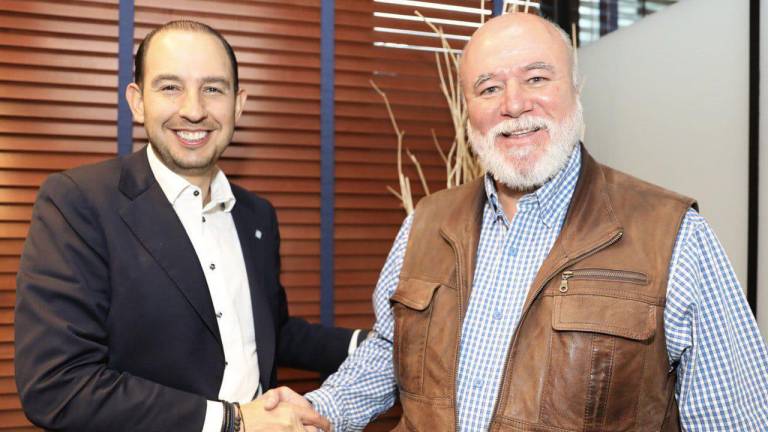 El dirigente del PAN, Marko Cortés, sostuvo una reunión con el empresario y político sinaloense Manuel Clouthier Carrillo.