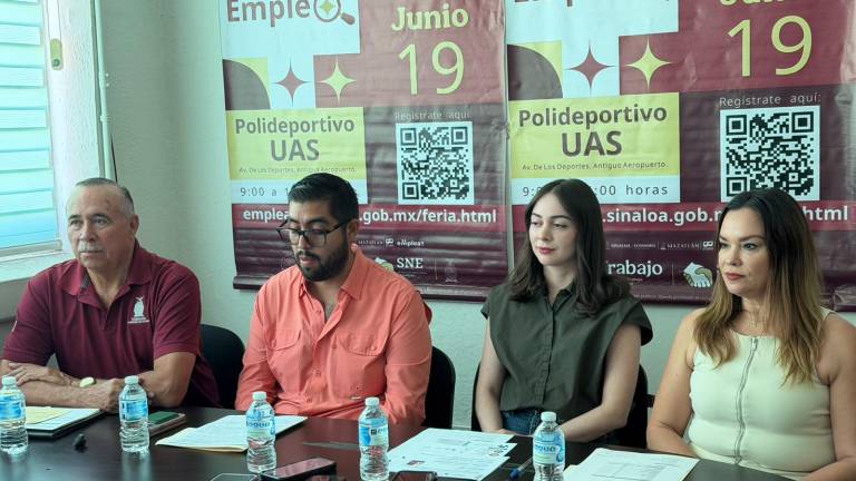 Organizadores informaron que la Feria Nacional del Empleo se realizará en el Polideportivo de la UAS este viernes 19 de junio.