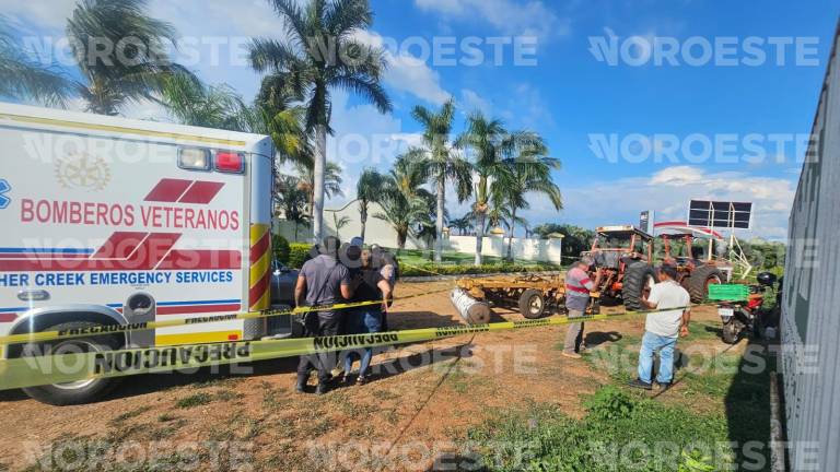 El accidente se reportó en la zona de jardines del fraccionamiento.