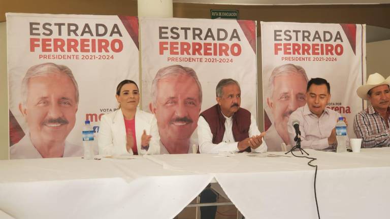 Jesús Estrada Ferreiro, quien busca la reelección a la Presidencia Municipal de Culiacán, se reúne con el sector ganadero.
