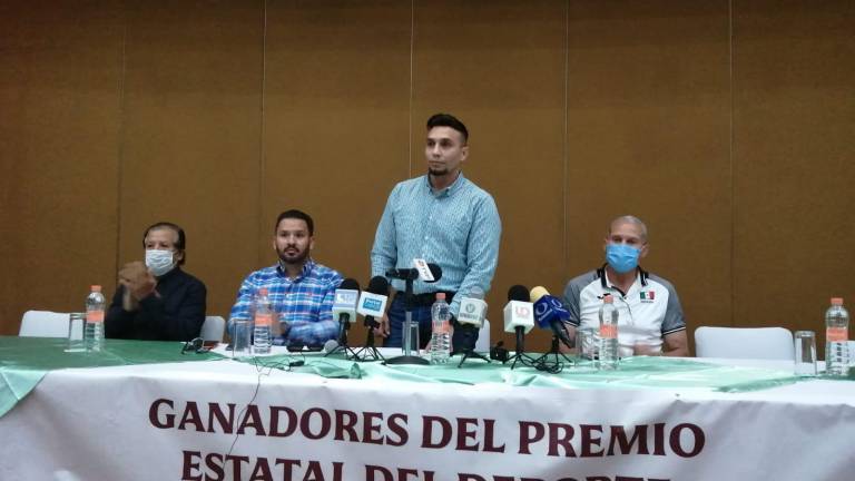 Anuncio de los ganadores del Premio Estatal del Deporte de Sinaloa de 2021.