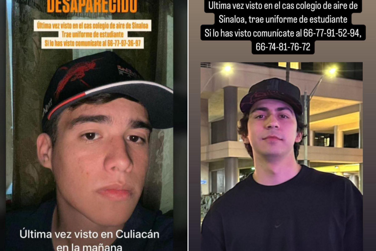 José Isaías y David, estudiantes de aviación, privados de la libertad en Culiacán