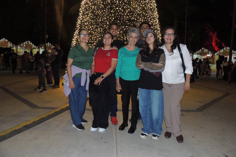 Disfrutan familias la Navidad rodeados de luz