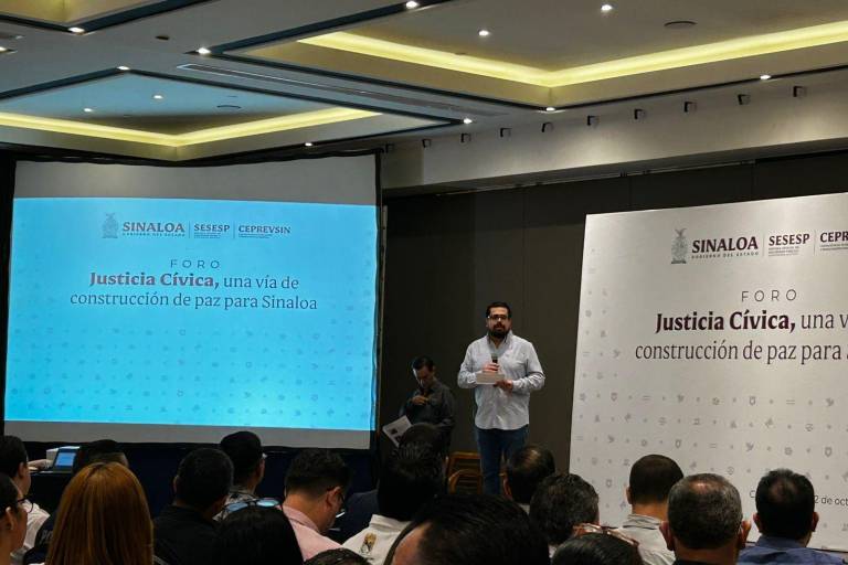 Realizan en Culiacán foro sobre justicia cívica como vía para la paz en Sinaloa