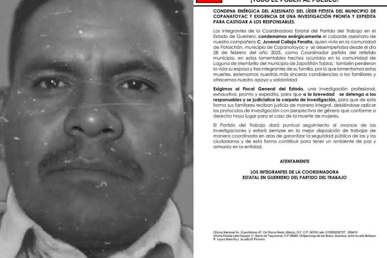 Asesinan a dirigente del PT, a su esposa y tres integrantes de su familia en Copanatoyac, Guerrero