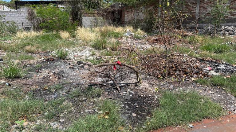 El lugar se usa como basurero o para arrojar escombros.