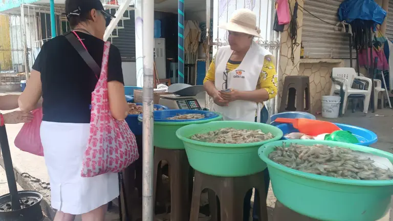 Las changueras de camarón esperan repunte de ventas en el Carnaval 2026.