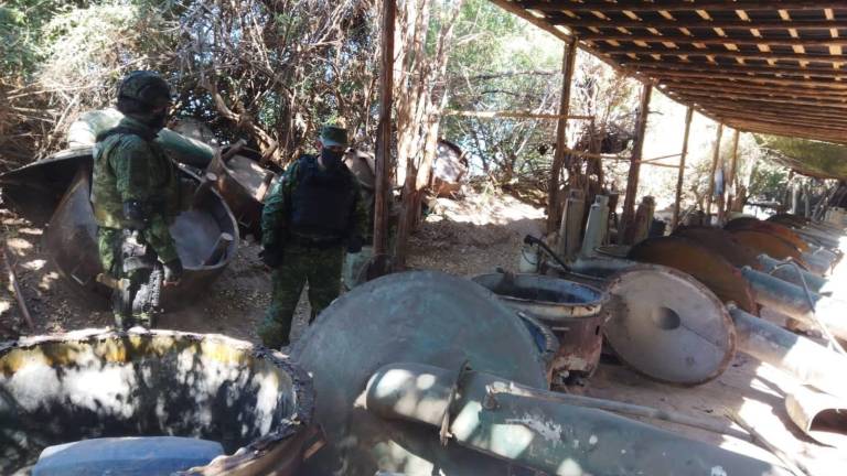 Personal militar obtuvo información de un inmueble y un área en el terreno que se ocupaba como laboratorio para la producción de droga.