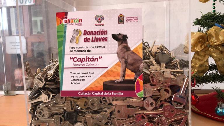 Desde el año anterior permanece un depósito en el Ayuntamiento de Culiacán para que las personas donen las llaves que ya no necesitan, mismas que serán fusionadas para la construcción de la estatua.