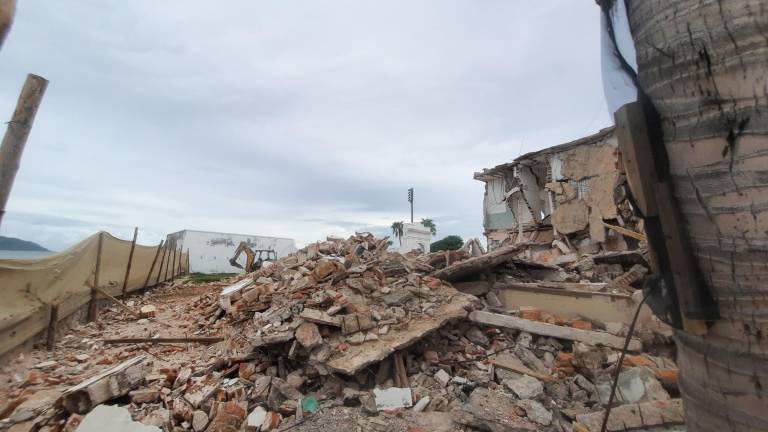 Una parte de las instalaciones de la Casa del Marino ya ha sido demolida.