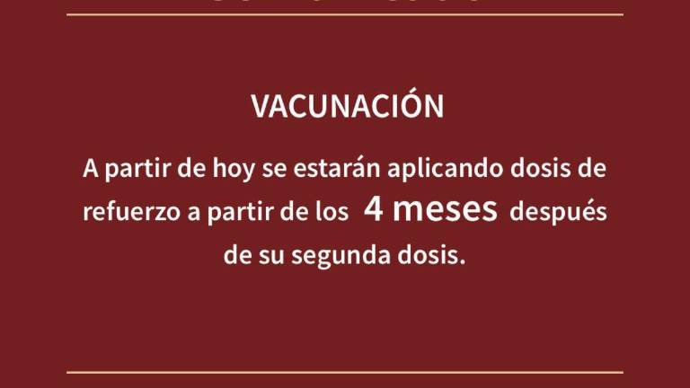 Ya no tendrán que esperar hasta cinco meses para aplicarse la tercer vacuna