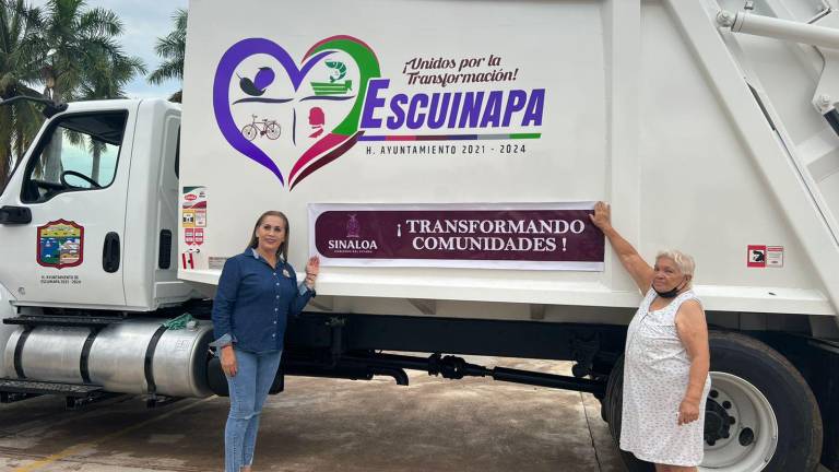 Reciben nuevo camión recolector de basura en Escuinapa