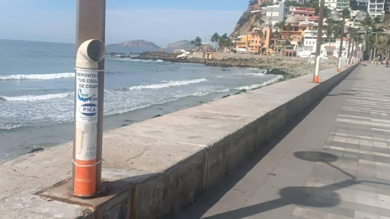 El equipo encabezado por Sofía Trejo Lemus y María Esther Juárez limpió, pintó y etiquetó los colilleros, que ya presentaban deterioro tras meses de uso.