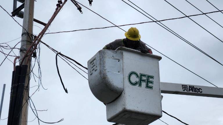 CFE restableció el suministro eléctrico tras una interrupción este miércoles en Culiacán.