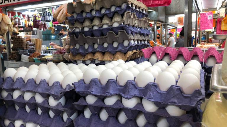 Los productos de origen animal han tenido un ligero aumento en sus precios, la cartera de huevo blanco con 30 piezas se vende en 68 pesos.
