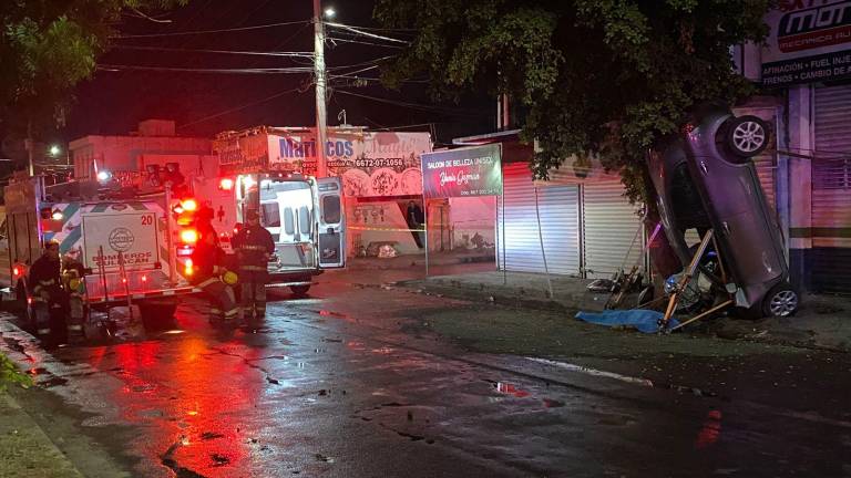 Accidente ocurrido en Culiacán.