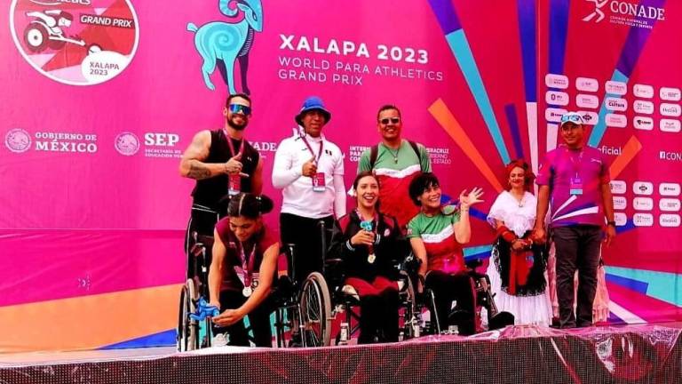 Los paratletas sinaloenses se cuelgan medallas en Xalapa.