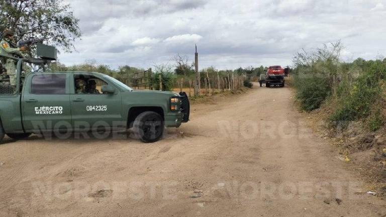 Militares mantuvieron un operativo en Ranchito de Los Gaxiola tras el enfrentamiento armado.