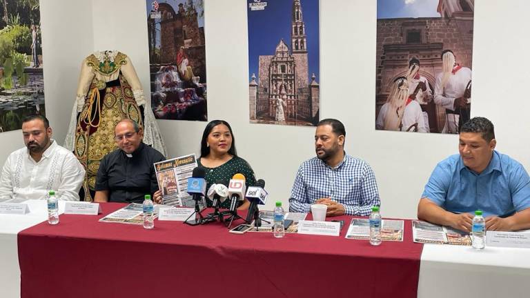 Conferencia de prensa para anunciar las tradicionales fiestas patronales en honor a la Virgen del Rosario.