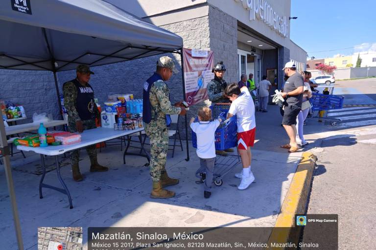 Envía Semar despensas donadas por mazatlecos en apoyo a damnificados por lluvias en México