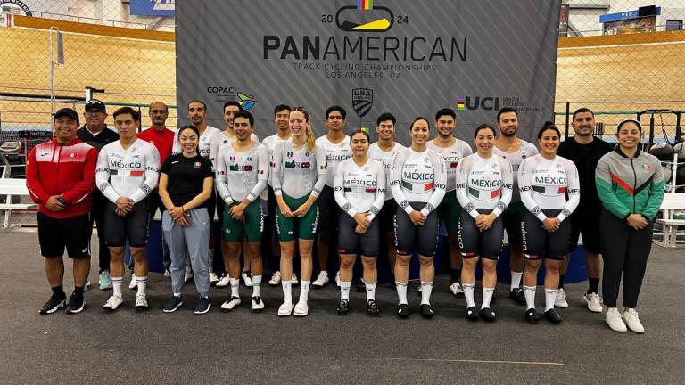 Equipo mexicano que participará en el Campeonato Panamericano de ciclismo en Los Ángeles, California.