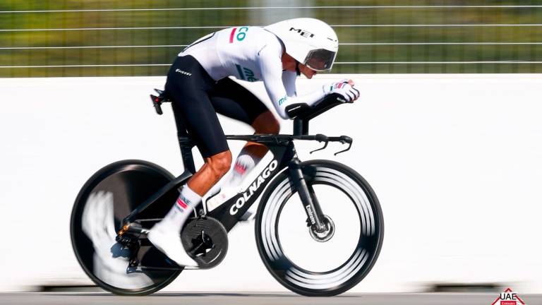 Isaac del Toro fue el mejor ciclista latinoamericano de la contrarreloj en el Campeonato Mundial.