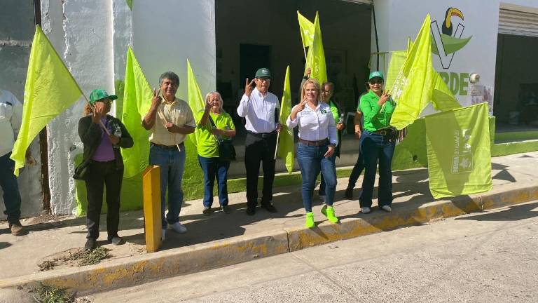 Arranque de campaña en la sede del Partido Verde.