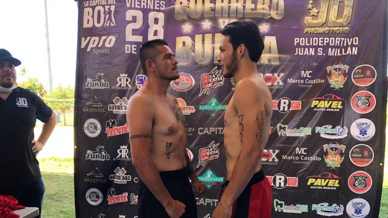 Aarón Guerrero e Iván “Tamagochi” Buelna se declararon listos para su combate.