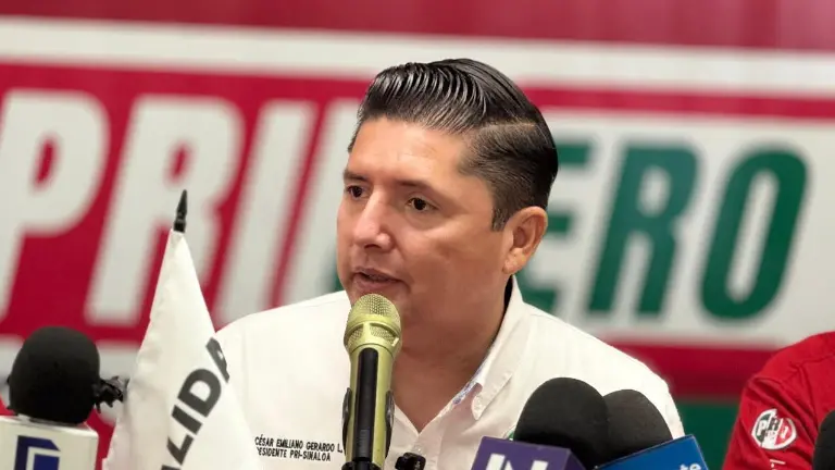 César Emiliano Gerardo Lugo, presidente del Comité Directivo Estatal del PRI en Sinaloa.
