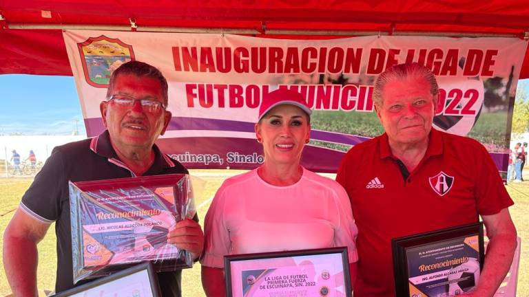 Histórica ceremonia de futbol en Escuinapa, cinco ligas son inauguradas
