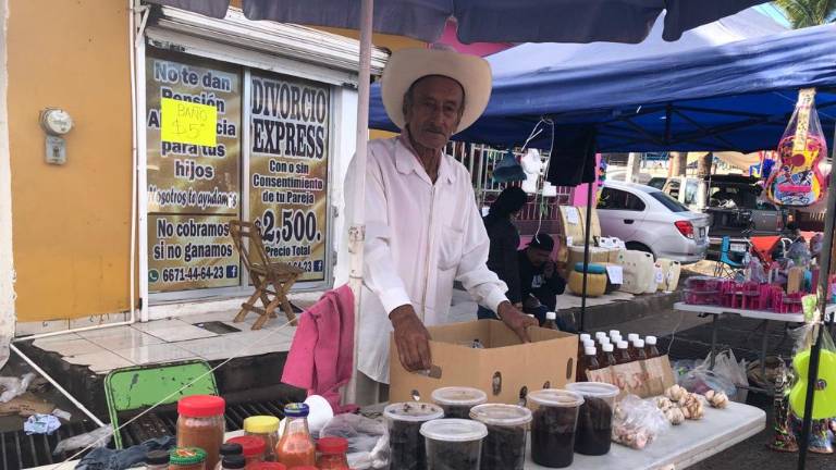 René Díaz García es uno de los fundadores del Tianguis de Los Huizaches.
