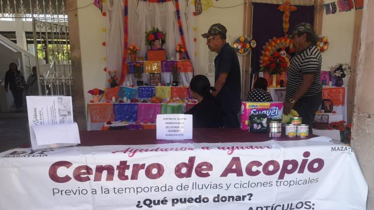 Abren centro de acopio en Mazatlán en apoyo a damnificados de Guerrero