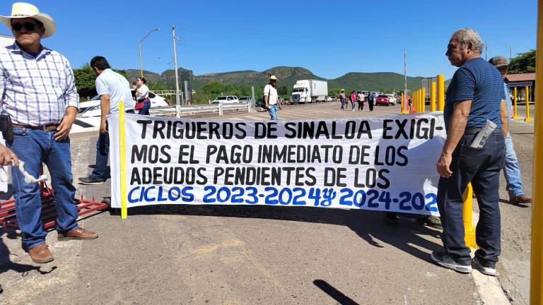Protesta de productores agrícolas del Valle del Carrizo, que se suman al Paro Nacional.