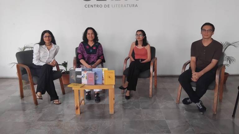 Carolina Escalante, Ernestina Yépiz, Karen Sainz y Enrique Medina dan detalles del Encuentro de Literatura ‘Inés Arredondo’.