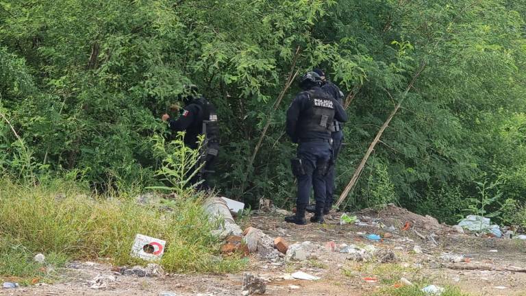Elementos de la Policía Estatal encontraron la bolsa con los restos de un feto en una zona enmontada de la colonia Floresta.