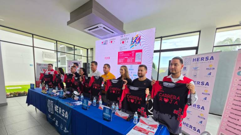 En conferencia de prensa se dieron a conocer los detalles de la Carrera Roja, que es organizada por la Cruz Roja Mazatlán.