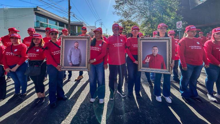 Marcha por el Día del Trabajo del STASAC arranca con luto por asesinato de su dirigente.