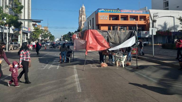 Protesta de pepenadores en Culiacán.