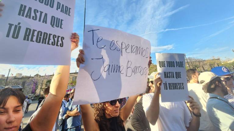 Protesta en Guadalajara por la desaparición del periodista Jaime Barrera, que se suma a la crisis de desaparecidos en Jalisco.