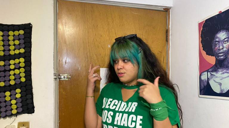 Korina Cervantes Muro, integrante del colectivo Interrupción Legal del Embarazo en Sinaloa, ILES.