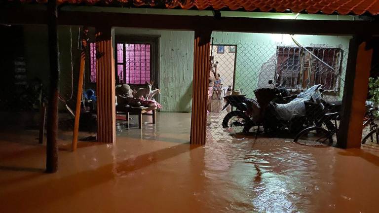 Algunas comunidades del sur de Escuinapa registraron inundaciones por las lluvias.