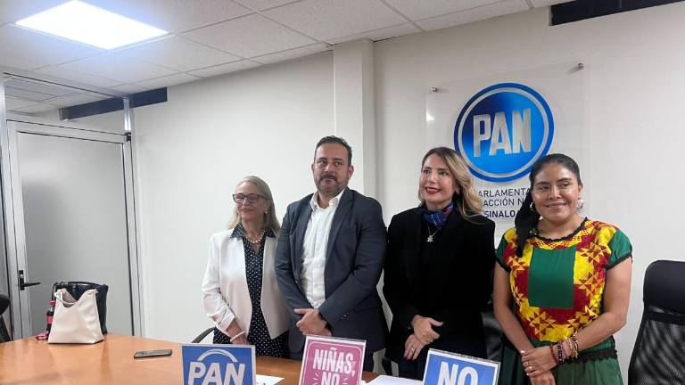 Conferencia de prensa del PAN para dar a conocer la iniciativa para castigar el matrimonio infantil forzado.