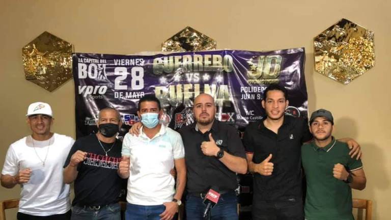 Parte de los pugilistas que conformará la cartelera “Guerrero vs. Buelna”.