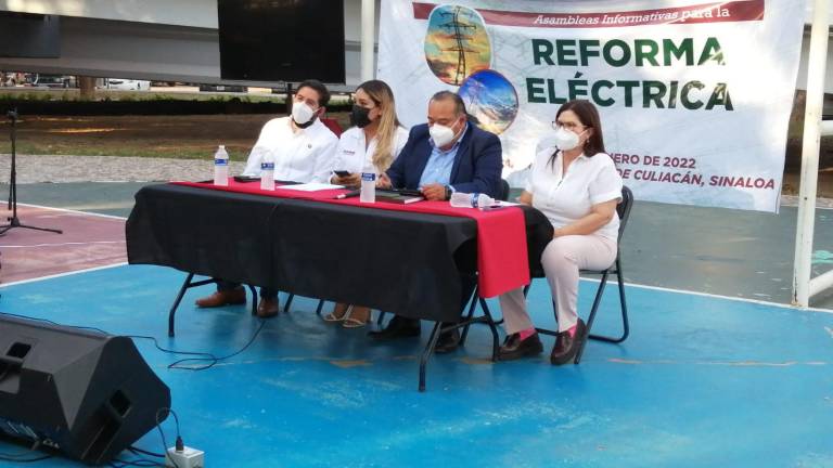 En Culiacán, legisladores de Morena defienden la Reforma Eléctrica