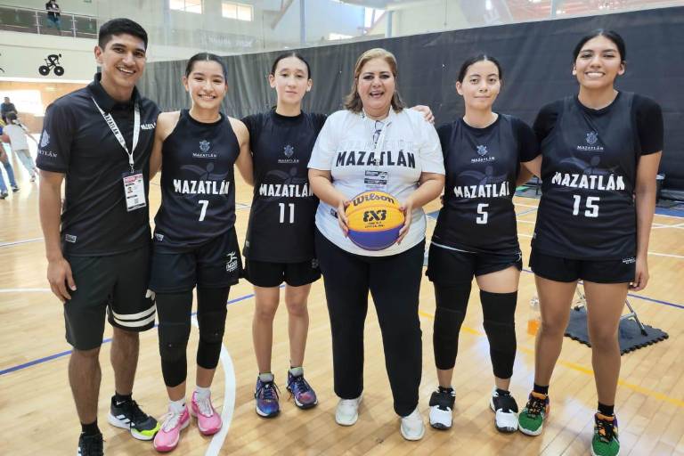 Dobletea la selección de Mazatlán en baloncesto 3x3 femenil