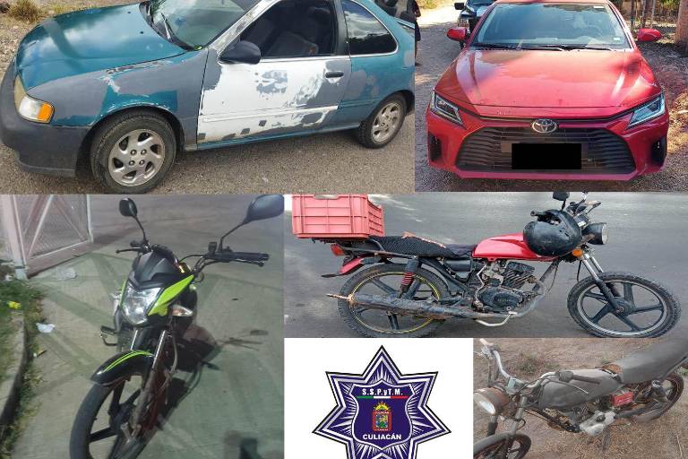Recupera Policía Municipal cinco vehículos con reporte de robo en Culiacán
