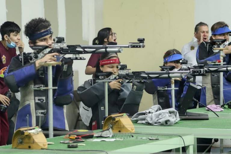 Afinan su puntería en el tiro deportivo de los Juegos Conade