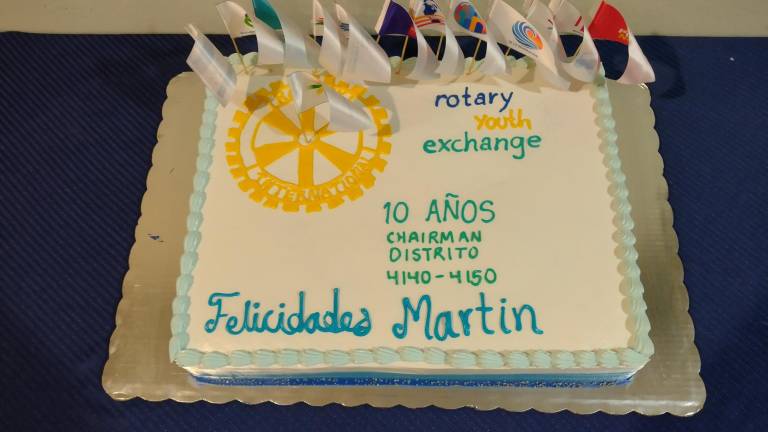 Martín Sánchez es reconocido por su labor en Rotary